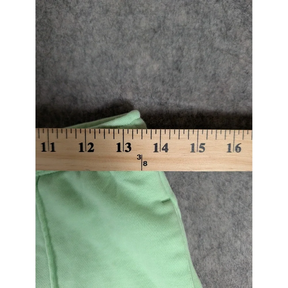 Nike Womens French Terry Athletic Shorts Mint Green Embroidered Swoosh Logo